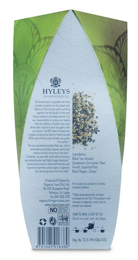 Hyleys Black Tea with Aniseed Cardamom & Coriander (Tea Infusions Collection - Detox) - 20 Tea Bags