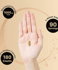 Naturebell Saw Palmetto Complex Saw Palmetto Powder Extract with Pumpkin Seed 1000mg 180 Capsules 3 in 1 Formula Prostate and Hair Growth Supplement Decrease Frequent Urination for Men Women