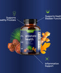 Prostate Health Support Supplement - Prostate Supplements for Men with Organic Saw Palmetto Extract & Turmeric, Prostate Support, Urinary Tract Health, Immune Support (90 Capsules)