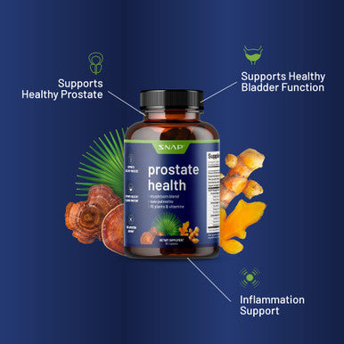 Prostate Health Support Supplement - Prostate Supplements for Men with Organic Saw Palmetto Extract & Turmeric, Prostate Support, Urinary Tract Health, Immune Support (90 Capsules)