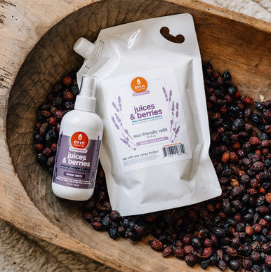 Juices Berries hydrating herbal leavein 1liter ecofriendly refill pouch