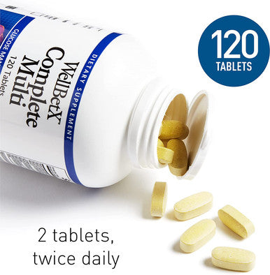 Natural Factors WellBetX Complete Multi Supports Healthy Blood Sugar Levels 120 tablets 120 Tablets