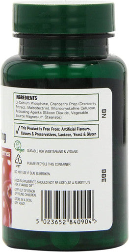 Natures Aid Cranberry 200mg 90 tablet X 2 (Pack of 2)