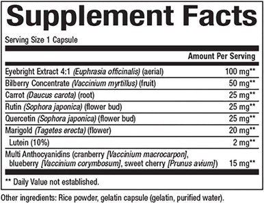 Nutriwise Factor EYE FACTORS formula 90 capsules