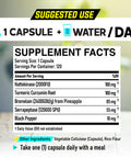 Dedicad 4-In-1 Nattokinase 2000 Fu, Turmeric, Bromelain, Serrapeptase - Body Balance, Circulation Health & Immune System - 120