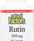 Natural Factors Rutin 250mg A Citrus Bioflavinoid 90 Capsules
