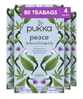 Pukka Organic Peace Herbal Tea with Spearmint, Ashwagandha, and Hemp Seed Oil, Caffeine Free, 20 Total Tea Bags