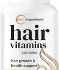 Micro Ingredients Hair Growth Vitamins Complex 120 Capsules | 14-in-1 Formula with 5000mcg Biotin Collagen Keratin Vitamin C Saw Palmetto & More | Vitaminas Para El Cabello | Promotes Natural Growth & Thickness