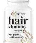 Micro Ingredients Hair Growth Vitamins For Women & Men 120 Capsules 14-In-1 Formula With Biotin Collagen Keratin Saw Palmetto & More Thicker Fuller Nourishes Thinning & Loss Hair Support