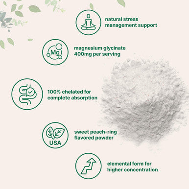 Micro Ingredients US Origin Pure Magnesium Glycinate Powder Strongly Support Bone Internal Circulation and Muscle Health No GMOs and Vegan Friendly