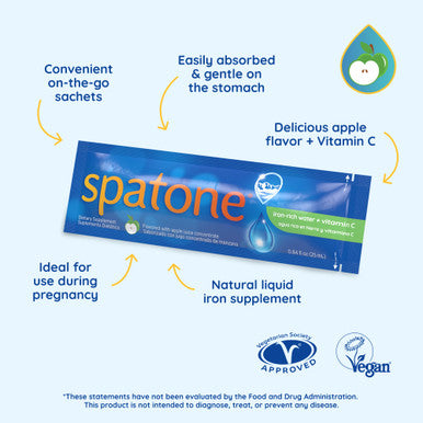 Spatone Liquid Iron with Added Apple and Vitamin C 28 sachets