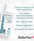 BetterYou Pure and Clean Magnesium Spray with Magnesium Chloride, 31% Concentration, 3.4 Fl Ounce (600 Sprays)