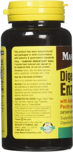 Digestive ENZYMES TABS MASON 90