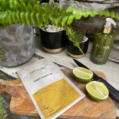 INNOPURE Vegan Vitamin D3 1000iu - D Vitamin Derived from Sustainable Plant Algae - Vegan Society Certified - UK Made