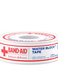Band-Aid Brand First Aid Water Block 100% Waterproof Self-Adhesive Tape Roll For Durable Wound Care To Firmly Secure Bandages, 1/2 In By 10 Yd