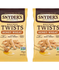 Snyder's of Hanover Pretzels Braided Twists, Honey Wheat, Four 12 Ounce Bags