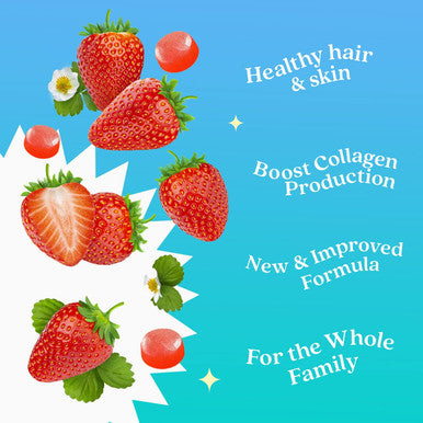 Belive Biotin Gummies With Multivitamins, Folate, Inositol Supports Hair Growth, Healthy Skin & Nails Vegan, Pectin Based Strawberry Flavor (1)