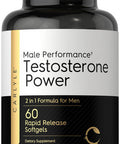 Carlyle Testosterone Power For Men 60 Rapid Release Softgels Non-Gmo, Gluten Free Supplement