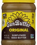 SunButter Original Sunflower Seed Butter 16 oz NutFree Spread with 7g PlantBased Protein Roasted Rich & Savory Flavor Smooth Texture Vegan Kosher & NonGMO