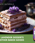Kate Naturals Lavender Extract For Baking Drinks Coffee Lattes. Food Grade Lavender Oil For Flavoring & Cooking (1Oz Sugar )
