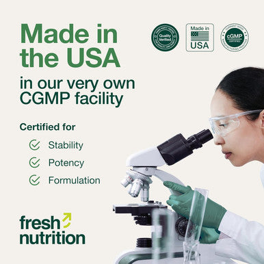 Fresh Nutrition Akkermansia Muciniphila Probiotic 500M Afu For Glp-1 Production Pre Probiotic Supplement 30 Capsules