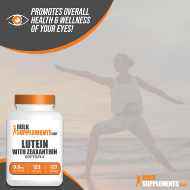 Bulksupplements.Com Lutein With Zeaxanthin Softgels - Zeaxanthin Plus Lutein, Lutein And Zeaxanthin Supplements, Eye Vitamins - Gluten Free, 1 Softgel Per Serving, 120 Softgels