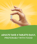 Nature'S Way Alive! Calcium Bone Support* Supplement, Vitamin D3, K2 & Magnesium, 120 Tablets