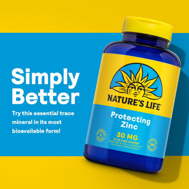 Nature'S Life Zinc Picolinate 30Mg Plus 2Mg Of Copper - Chelated Zinc Supplement For Immune Cardiovascular Skin Cellular Function And Muscle Support - 60-Day - 250 Servings 250 Capsules