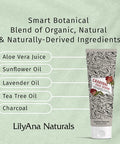 LilyAna Naturals Charcoal Face Scrub 3 Oz and Vitamin C Serum 1 Oz Bundle AntiAging Facial Exfoliator and Face Serum with Hyaluronic Acid and Vitamin E Anti Aging Serum for Women and Men