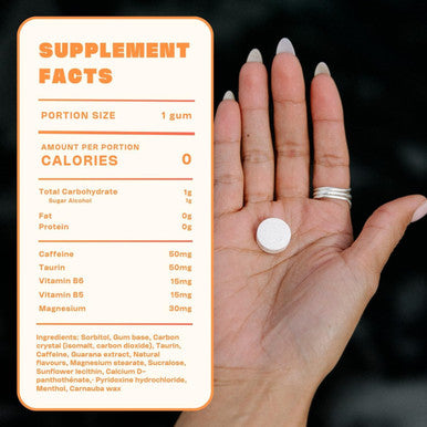 Sunii Energy Gum - Boost In 5 Minutes, 100Mg Caffeine, Stay Alert For Workouts, Study, Work & Travel, 5 Calories, Sugar-& Gluten-Free. Ideal Alternative To Energy Drinks (3 Packs)