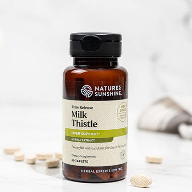 Nature'S Sunshine Milk Thistle, 60 Time-Release Tablets | Supports The Digestive System, Protects The Liver, And Acts As A Powerf