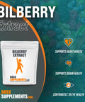 BulkSupplements Bilberry Extract Powder - Antioxidant Powder - Eye Supplements - Vision Supplements - Anthocyanin Supplement - Bilberry Extract 1000mg Supplement (100 Grams - 3.5 oz)