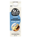 So Delicious Dairy Free Coconut Milk Creamer, French Vanilla, Vegan, Organic, Non-GMO, Creamy Plant Based Coffee Creamer, 32 FL OZ Carton