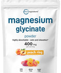 Micro Ingredients US Origin Pure Magnesium Glycinate Powder Strongly Support Bone Internal Circulation and Muscle Health No GMOs and Vegan Friendly