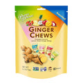 Prince Of Peace Ginger Chews Assorted Flavors (Mango Blood Orange Pineapple Coconut Lychee) Candied Ginger Candy Pack Ginger Chews Candy - Gluten Individually Wrapped Healthy Candy 2.2Lb/1Kg