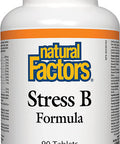 Natural Factors Stress B Formula Plus 1000mg of Vitamin C Support for Energy Normal Nerve Function 90 Tablets