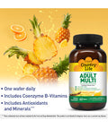 Country Life Chewable Adult Multi - With Antioxidants And Activated B Vitamins - 60 Wafers