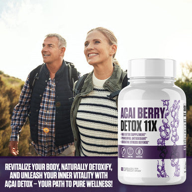 EPN Supplements Acai Berry Detox Plus 11 Ingredients | #1 New Acai Cleanse + Max Antioxidant & Detox Supplement To Provide Oxidative Stress Defence | For Men & Women (Vegan, Gluten Free) - 60 Capsules