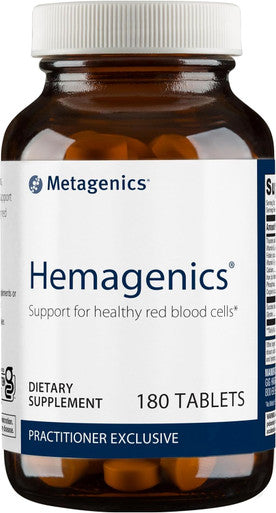 Metagenics Hemagenics - Iron Supplement - Non-Constipating - Vitamin B12 B6 & Folate - Supports Formation & Maintenance of Healthy Red Blood Cells - Non-GMO Gluten- & Vegetarian - 180 Count