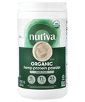 Nutiva USDA Organic Cold-Pressed Raw Hemp Seed Plant Protein with Hi-Fiber and Essential Amino Acids Powder, Non-GMO, Whole 30 Approved, Vegan, Gluten-Free & Keto, 16 Oz