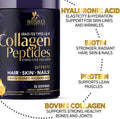Nature'S Nutrition Collagen Peptides Powder With Hyaluronic Acid and Biotin Citrus Flavored 10g Grass Fed Collagen Powder for Women with Type I & III Collagen Supplements Hair Nail Skin & Joint Support - 30 Servings