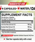 Dedicad 2400Mg Organic Irish Sea Moss Capsules Combined With Burdock & Bladderwrack - Seamoss Pills Support For Digestive Health