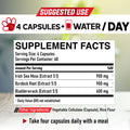 Dedicad 2400Mg Organic Irish Sea Moss Capsules Combined With Burdock & Bladderwrack - Seamoss Pills Support For Digestive Health