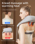 Neck Shoulder Massager Relieves Tension Improves Circulation Ultimate Comfort Portable Alleviates Muscle Soreness Stylish Eases Stiffness (Grey)