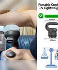 Hyako Handheld Professional Mini Orbital Buffer Relief Massager Adjustable Multi Speed Vibration Deep Tissue Body Chiropractic Massager For Neck Shoulder Leg Back Muscle Pain Relief Massage Therapy