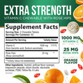 Nature'S Nutrition Chewable Vitamin C 1000 mg - Extra Strength Antioxidants for Powerful Immune Support with Vitamin C & Rose Hips - Potent Dietary Vitamin Supplement - Natural Vegan Gluten- Non-GMO - 120 Tablets