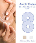 Epiderm Silicone Gel Sheet For Scars, Silicone Scar Sheets For Areola Reconstruction & Breast Augmentation Surgery, Can Be Cut To Size, Breast Reduction Scar Care -1 Pair, Natural