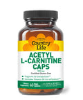 Country Life Acetyl L-Carnitine Caps With Vitamin B-6 To Aid In Utilization 500Mg 60 Vegan Capsules Certified Gluten Free Certified Vegan Certified Halal
