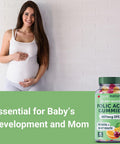Yuve Prenatal Gummies For Women Folic Acid 667 Mcg Dfe Pregnancy Vitamins Gummies Hormonal Support & Folate Acid Vegan & Natural 60 Ct