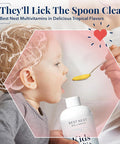 Best Nest Wellness Kids Multi Plus - Brain Health Support Supplement For Kids - Liquid Multivitamin With Methylated Vitamins - Nutritional Supplement Aids Immune Health - Tropical Flavor, 16 Fl Oz